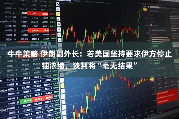 牛牛策略 伊朗副外长：若美国坚持要求伊方停止铀浓缩，谈判将“毫无结果”